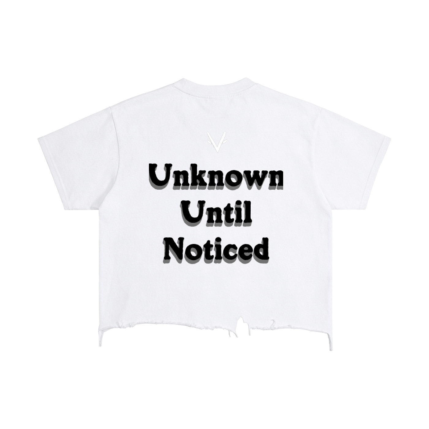 Vantaro Unknown Until Noticed Cropped Shirt