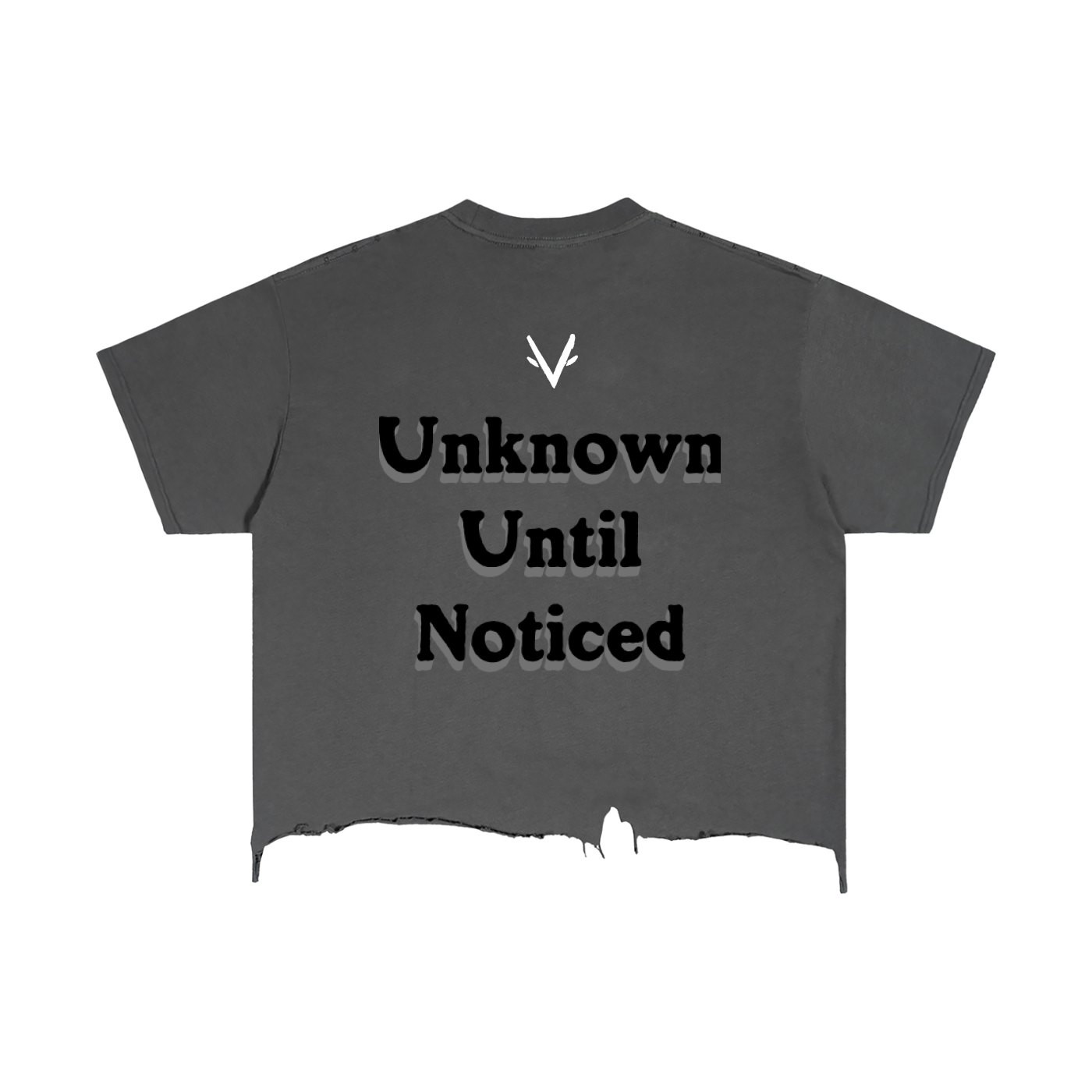 Vantaro Unknown Until Noticed Cropped Shirt