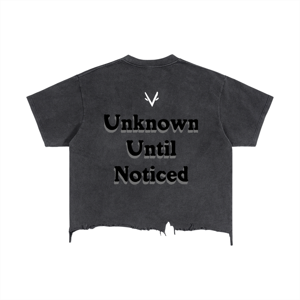 Vantaro Unknown Until Noticed Cropped Shirt