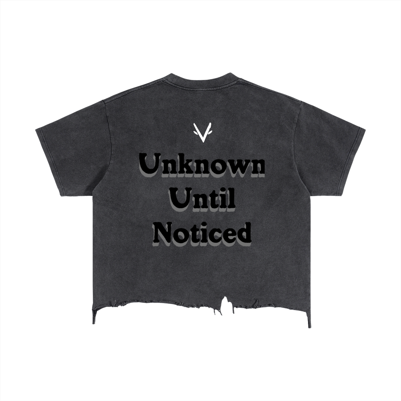 Vantaro Unknown Until Noticed Cropped Shirt
